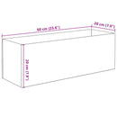 Akvarium med opbevaring Transparent 60 x 20 x 20 cm Glas