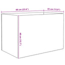Akvarium med opbevaring Transparent 60 x 35 x 40 cm Glas
