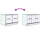 Terrarium med opbevaring Transparent 60 x 40 x 40 cm Glas
