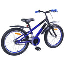 Børnecykel 20 tommer til børn i alderen 6-11 år Blå Sort