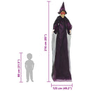 Hængende Halloween talende heks Lilla 216 x 125 cm Polyester