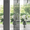 Persienner Sølvgrå 150 x 130 cm 25 mm PVC