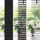 Persienner Sort 150 x 160 cm 25 mm PVC
