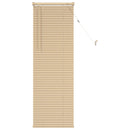 Persienner Lys Brun med Mønster 150 x 60 cm 25 mm PVC