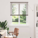 Persienner Mørk Brun med Mønster 150 x 90 cm 25 mm PVC