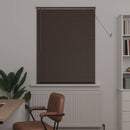 Persienner Mørk Brun med Mønster 150 x 90 cm 25 mm PVC