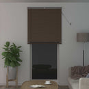 Persienner Mørk Brun med Mønster 213 x 90 cm 25 mm PVC