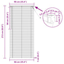 Persienner Mørk Brun med Mønster 213 x 90 cm 25 mm PVC
