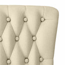 Sækkestol Creme 56,5 x 70 x 110 cm Stof