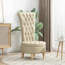 Sækkestol Creme 56,5 x 70 x 110 cm Stof