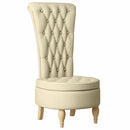 Sækkestol Creme 56,5 x 70 x 110 cm Stof
