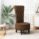 Sækkestol Brun 56,5 x 70 x 110 cm Faux Suede Læder