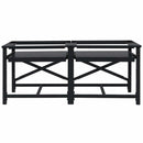 Vaskemaskine Pedestal 2 pcs Sort 120 x 56 x 52 cm Stål