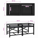 Vaskemaskine Pedestal 2 pcs Sort 120 x 56 x 52 cm Stål