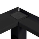 Vaskemaskine Pedestal 2 pcs Sort 124,5 x 61,5 x 32,5 cm Stål
