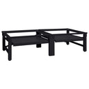 Vaskemaskine Pedestal 2 pcs Sort 124,5 x 61,5 x 32,5 cm Stål