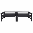 Vaskemaskine Pedestal 2 pcs Sort 124,5 x 61,5 x 32,5 cm Stål