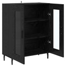Sideboard Sort eg 69,5 x 34 x 90 cm Konstrueret træ