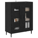 Sideboard Sort eg 69,5 x 34 x 90 cm Konstrueret træ