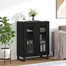 Sideboard Sort eg 69,5 x 34 x 90 cm Konstrueret træ