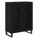 Sideboard Sort eg 69,5 x 34 x 90 cm Konstrueret træ