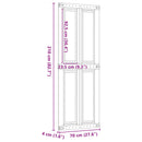 Ladedør Corona HonningBrun 70 x 210 cm Massivt fyrretræ