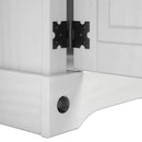 Sengebord Corona Hvid 35 x 32,5 x 58 cm Massiv fyrretræ