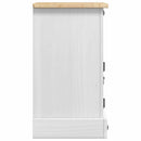 Sengebord Corona Hvid 35 x 32,5 x 58 cm Massiv fyrretræ