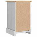 Sengebord Corona Hvid 35 x 32,5 x 58 cm Massiv fyrretræ
