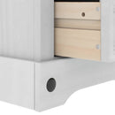Sengebord Corona Hvid 35 x 32,5 x 74 cm Massiv fyrretræ