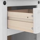 Sengebord Corona Hvid 45 x 35 x 64 cm Massiv fyrretræ