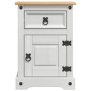 Sengebord Corona Hvid 45 x 35 x 64 cm Massiv fyrretræ