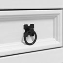 Sengebord Corona Hvid 45 x 35 x 64 cm Massiv fyrretræ