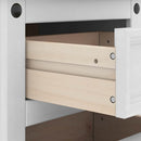 Sengebord Corona Hvid 45 x 35 x 64 cm Massiv fyrretræ
