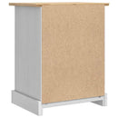 Sengebord Corona Hvid 53 x 39 x 66 cm Massiv fyrretræ
