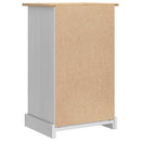 Sengebord Corona Hvid 53 x 39 x 84 cm Massiv fyrretræ