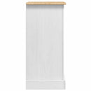 Sengebord Corona Hvid 53 x 39 x 84 cm Massiv fyrretræ