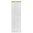 Garderobeskab Corona Hvid 101 x 52 x 170 cm Massiv fyrretræ
