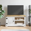 TV-skab Corona Hvid 100 x 40 x 52 cm Massiv fyrretræ