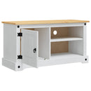 TV-skab Corona Hvid 100 x 40 x 52 cm Massiv fyrretræ