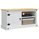 TV-skab Corona Hvid 100 x 40 x 52 cm Massiv fyrretræ