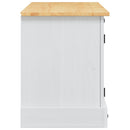 TV-skab Corona Hvid 100 x 40 x 52 cm Massiv fyrretræ