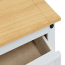 Opbevaringskister Corona Hvid 112 x 40 x 75 cm Massiv fyrretræ