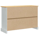 Opbevaringskister Corona Hvid 112 x 40 x 75 cm Massiv fyrretræ