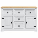 Opbevaringskister Corona Hvid 112 x 40 x 75 cm Massiv fyrretræ