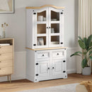 Sideboard Corona Hvid 100 x 48,5 x 179 cm Massiv fyrretræ