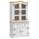 Sideboard Corona Hvid 100 x 48,5 x 179 cm Massiv fyrretræ