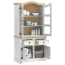 Sideboard Corona Hvid 100 x 48,5 x 179 cm Massiv fyrretræ