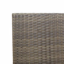 Have stapelstole 4 pcs Grå og Brun PE rattan, Solid akacietræ