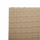 Have stapelstole 4 pcs Creme og Brun PE rattan, Solid akacietræ